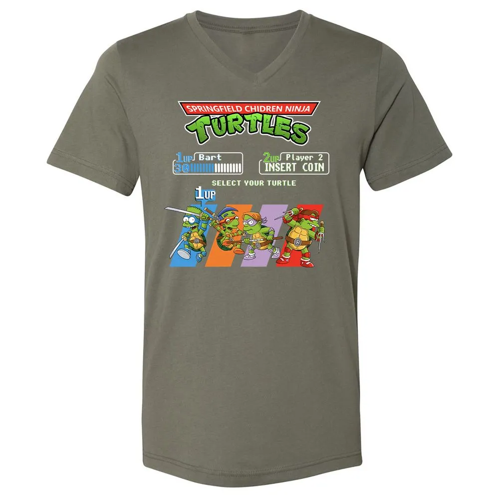 Unisex V-Neck T-Shirt - TXEL1Z9H - Military Green - 10