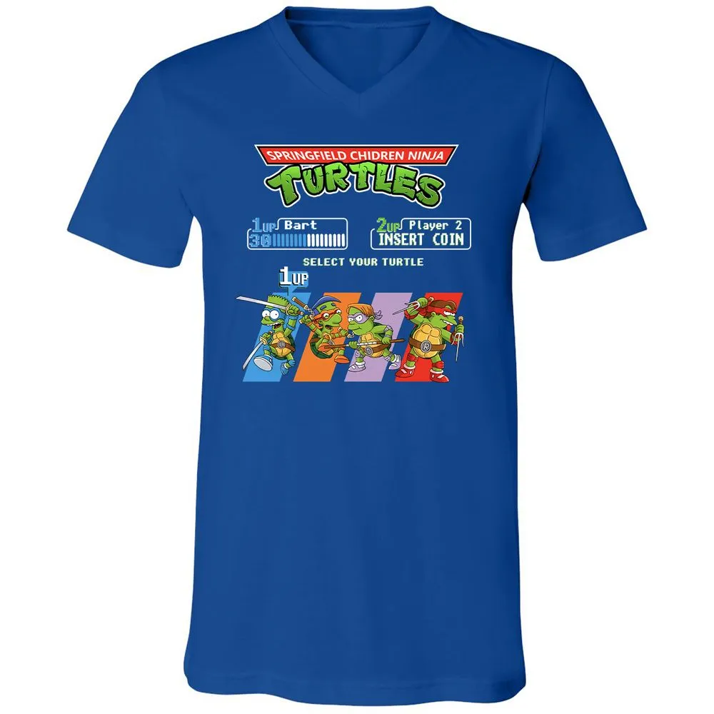Unisex V-Neck T-Shirt - TXEL1Z9H - True Royal - 4