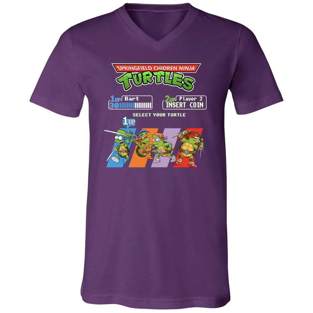 Unisex V-Neck T-Shirt - TXEL1Z9H - Team Purple - 9