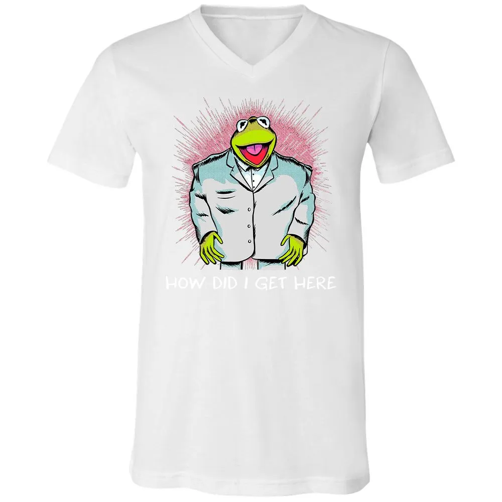 Unisex V-Neck T-Shirt - RMLZ74XY - White - 5