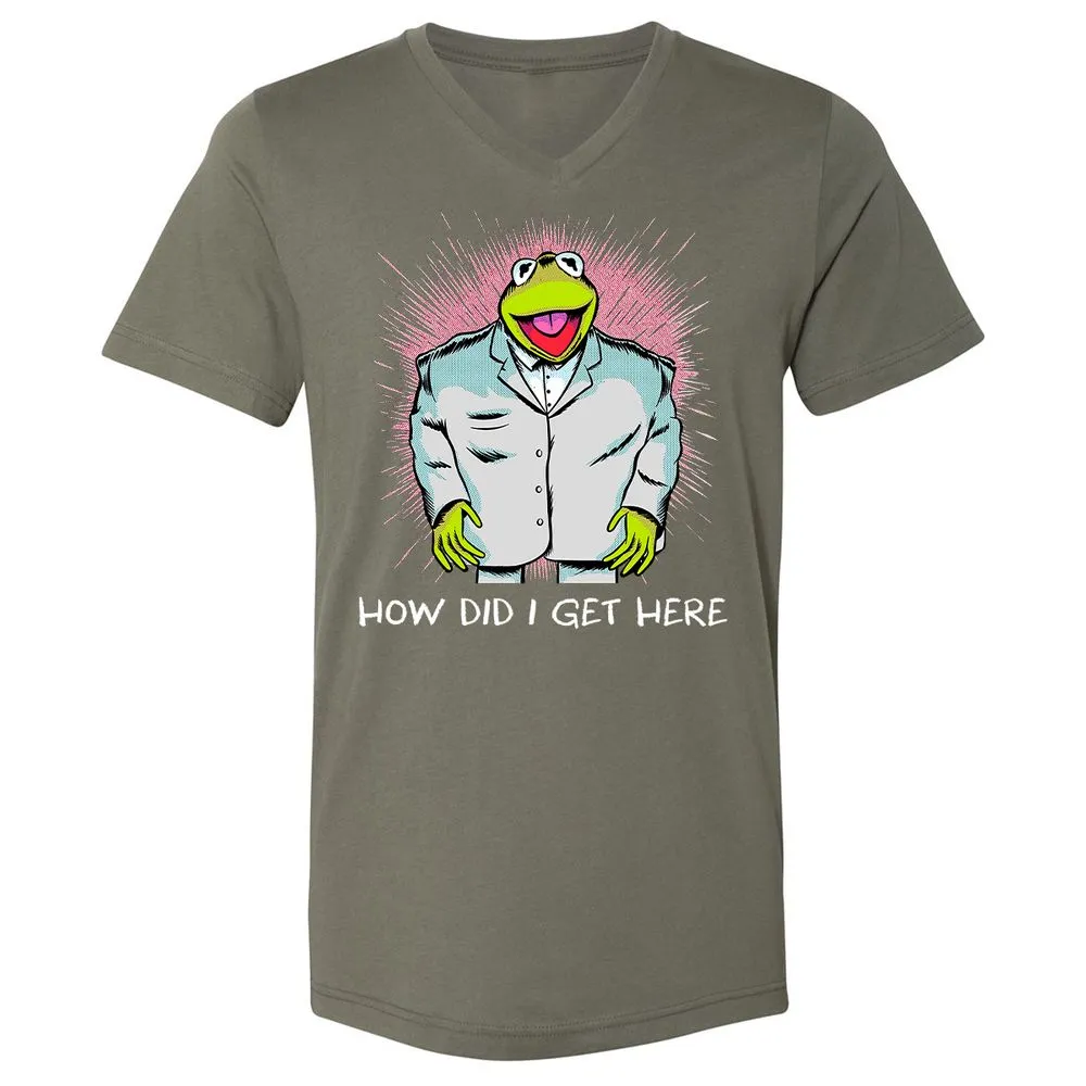 Unisex V-Neck T-Shirt - RMLZ74XY - Military Green - 10