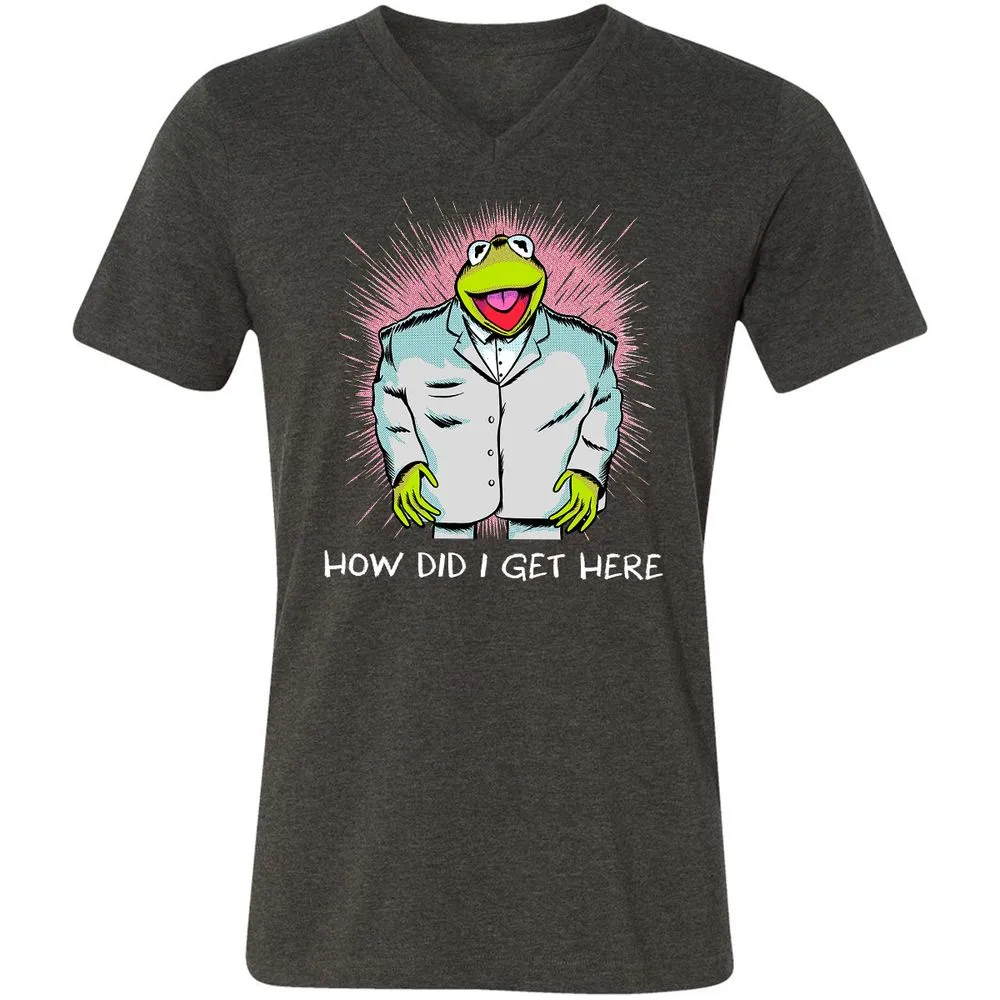 Unisex V-Neck T-Shirt - RMLZ74XY - Dark Grey Heather - 8
