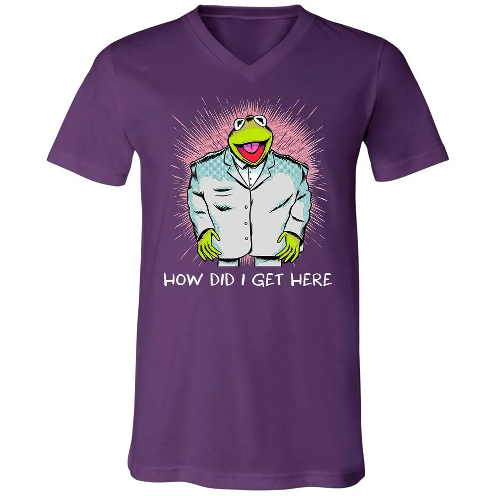 Unisex V-Neck T-Shirt - RMLZ74XY - Team Purple - 9
