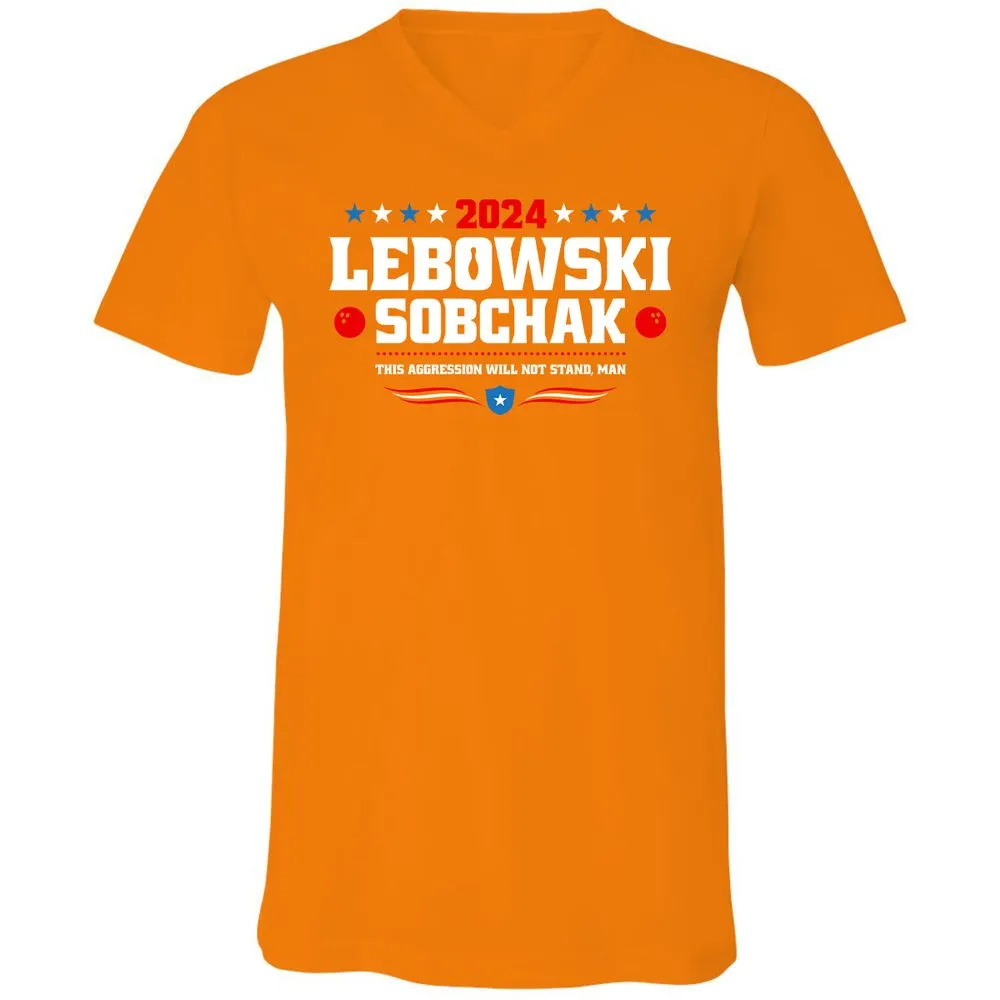 Unisex V-Neck T-Shirt - 6C97EU7V - Orange - 11