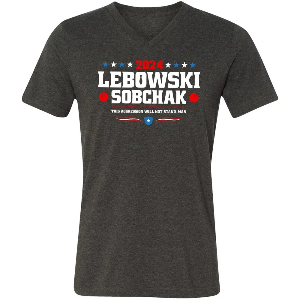 Unisex V-Neck T-Shirt - 6C97EU7V - Dark Grey Heather - 8