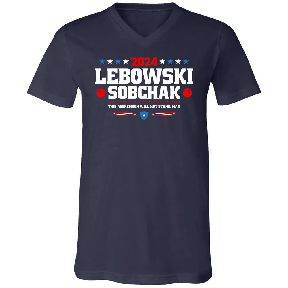 Unisex V-Neck T-Shirt - 6C97EU7V - Navy - 2