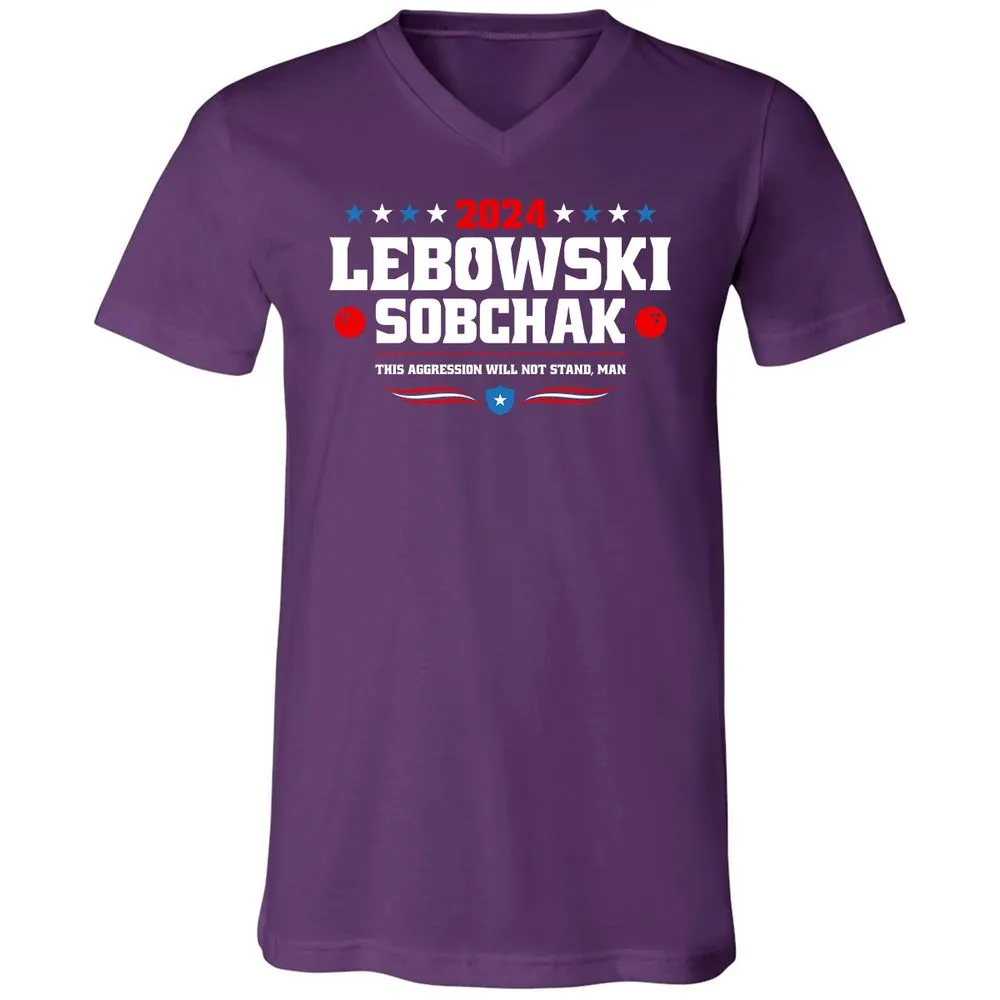 Unisex V-Neck T-Shirt - 6C97EU7V - Team Purple - 9
