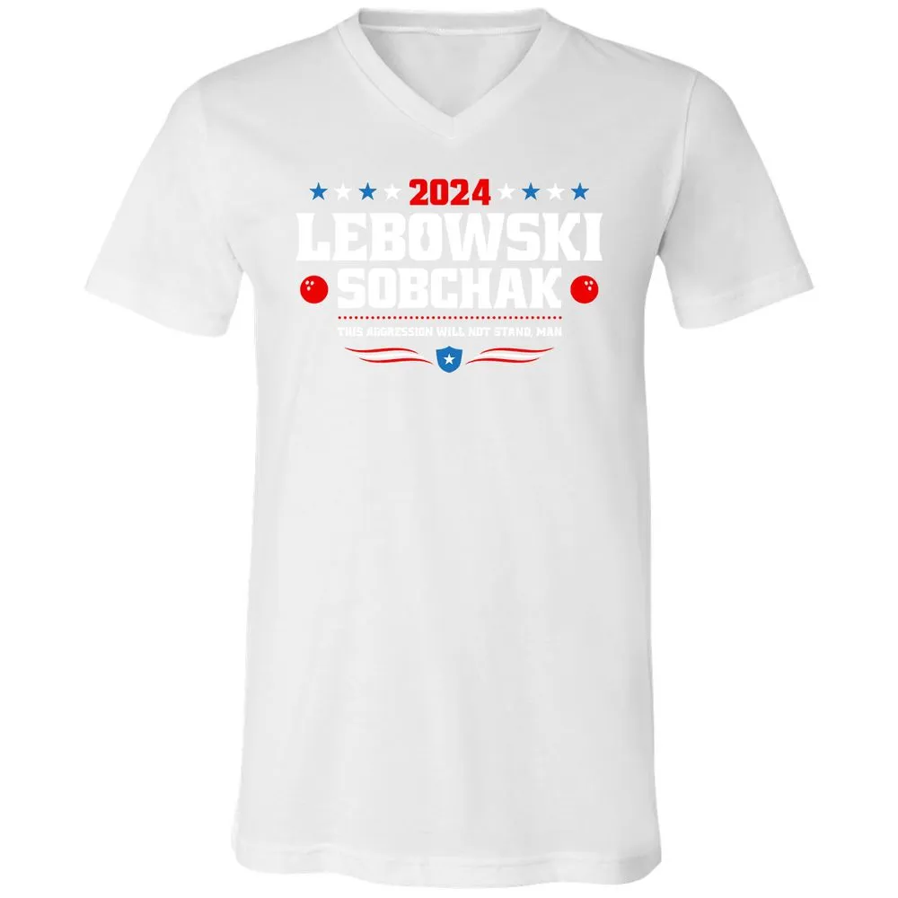 Unisex V-Neck T-Shirt - 6C97EU7V - White - 5