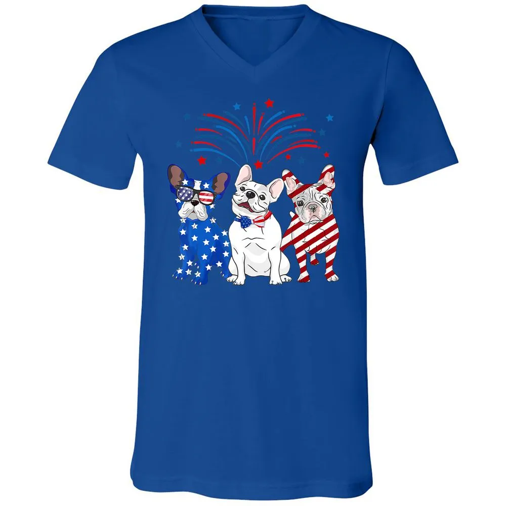 Unisex V-Neck T-Shirt - 35XKGDM8 - True Royal - 4