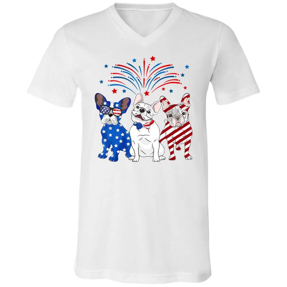 Unisex V-Neck T-Shirt - 35XKGDM8 - White - 5