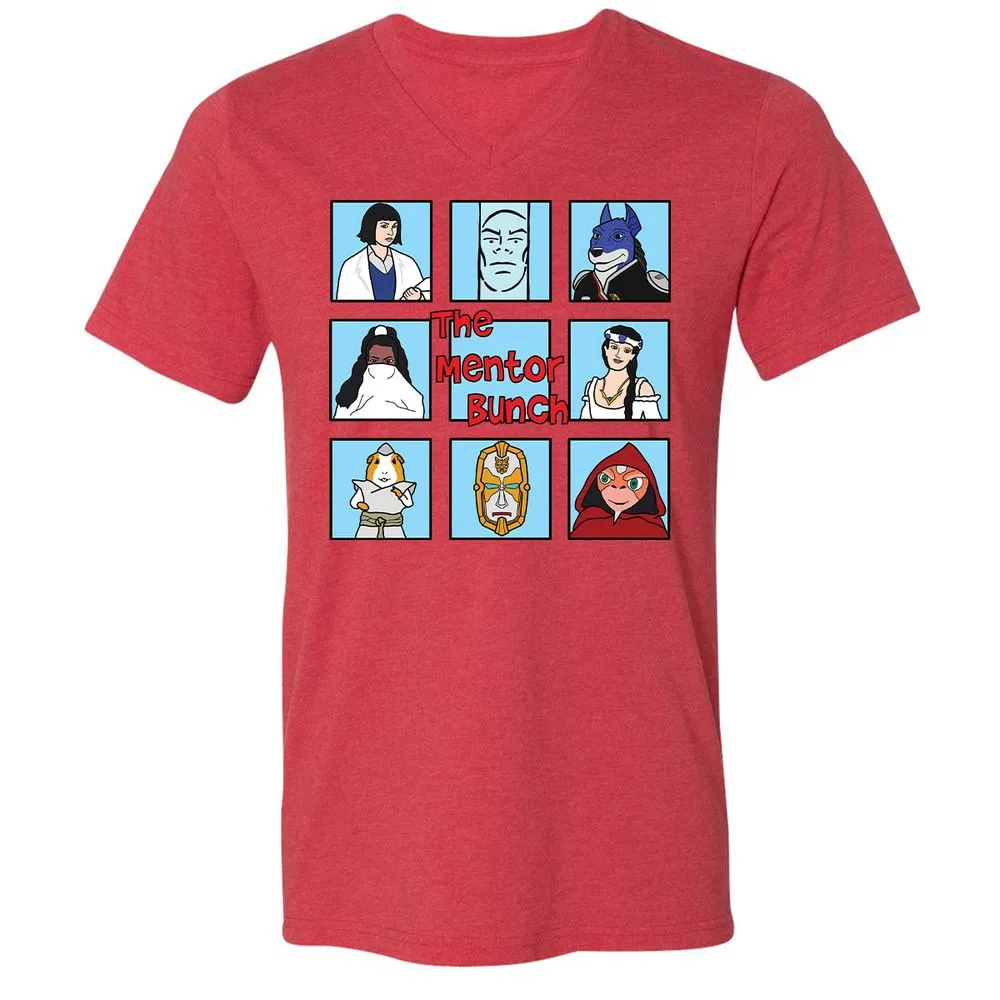 Unisex V-Neck T-Shirt - GMXKQ3HB - Heather Red - 16