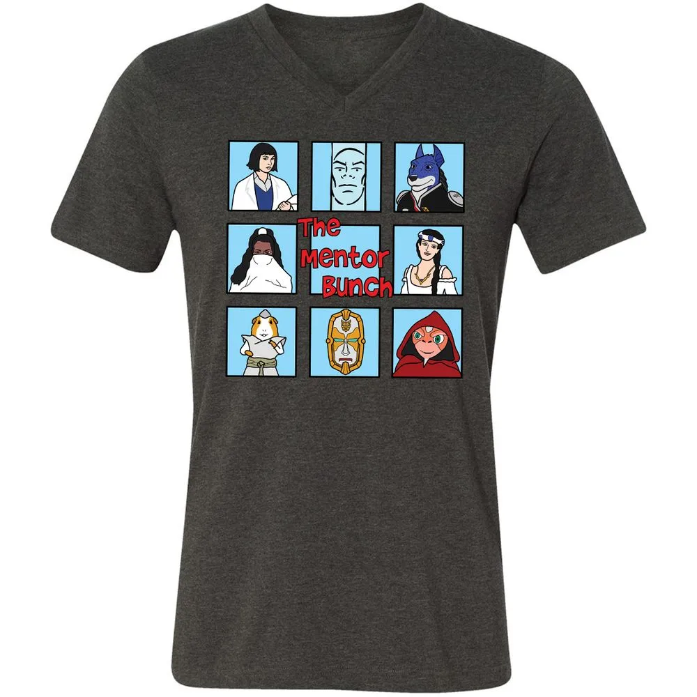 Unisex V-Neck T-Shirt - GMXKQ3HB - Dark Grey Heather - 8