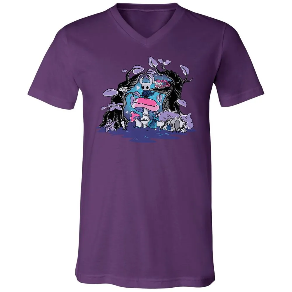 Unisex V-Neck T-Shirt - YFHR4NY1 - Team Purple - 9