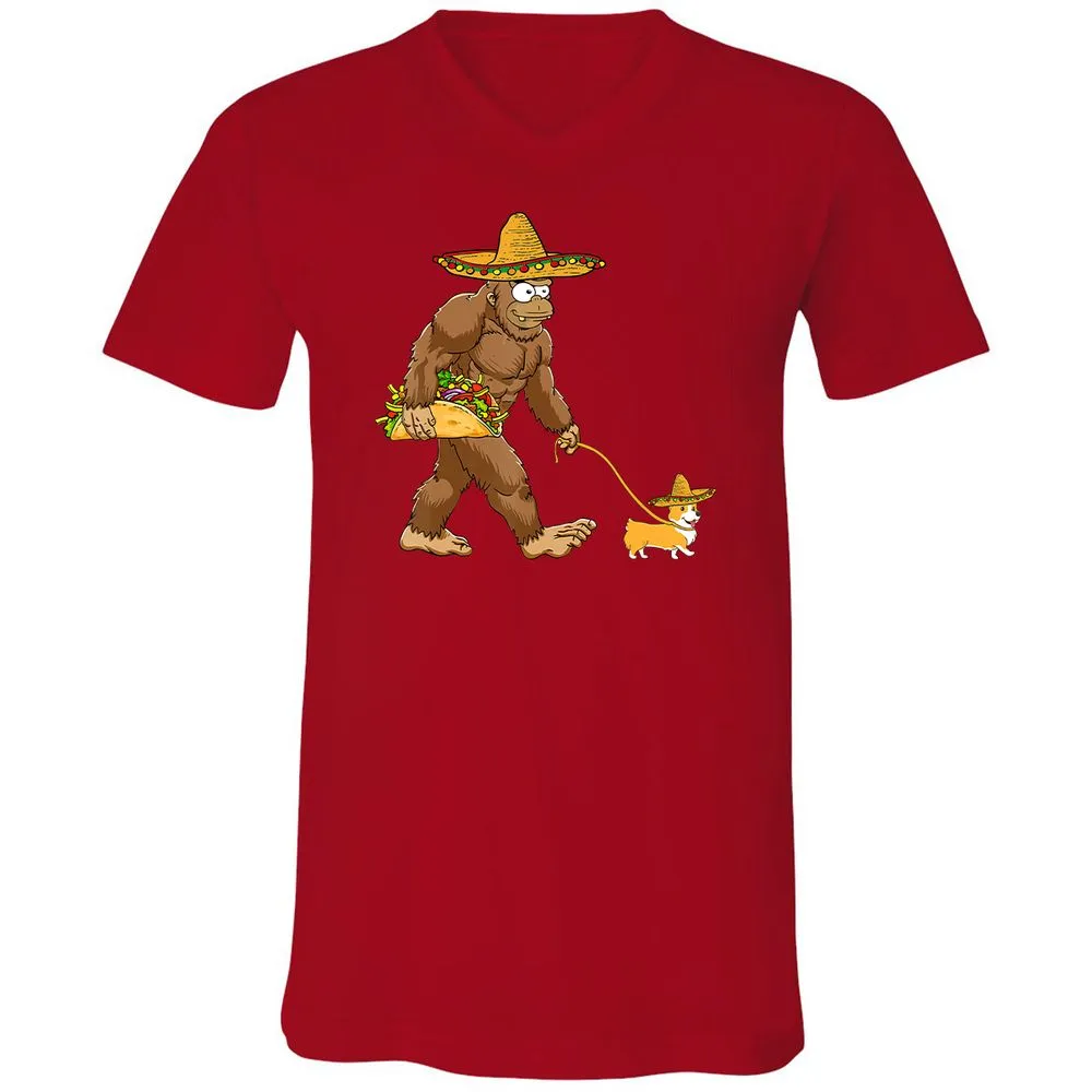 Unisex V-Neck T-Shirt - FN9J1HTS - Red - 3