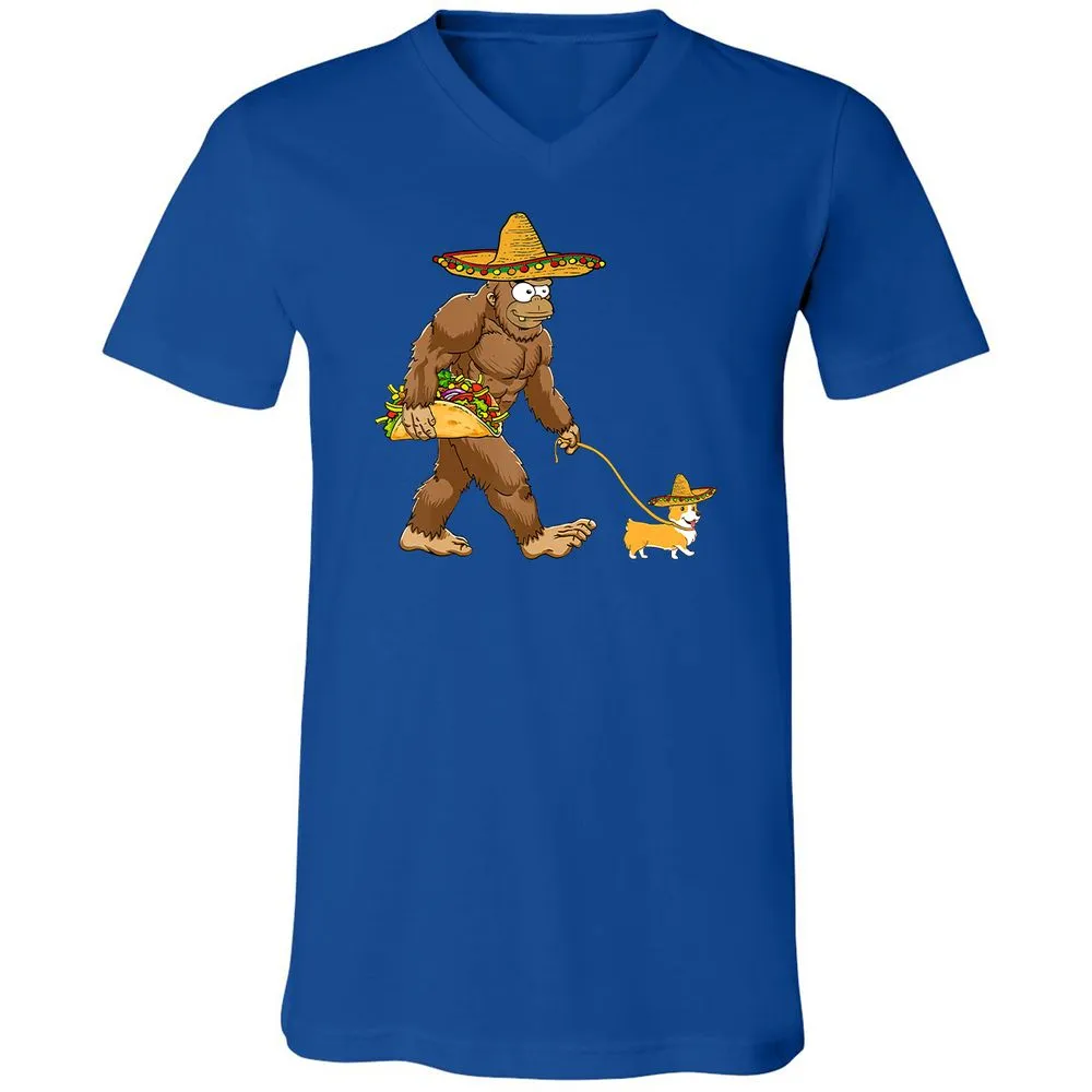 Unisex V-Neck T-Shirt - FN9J1HTS - True Royal - 4