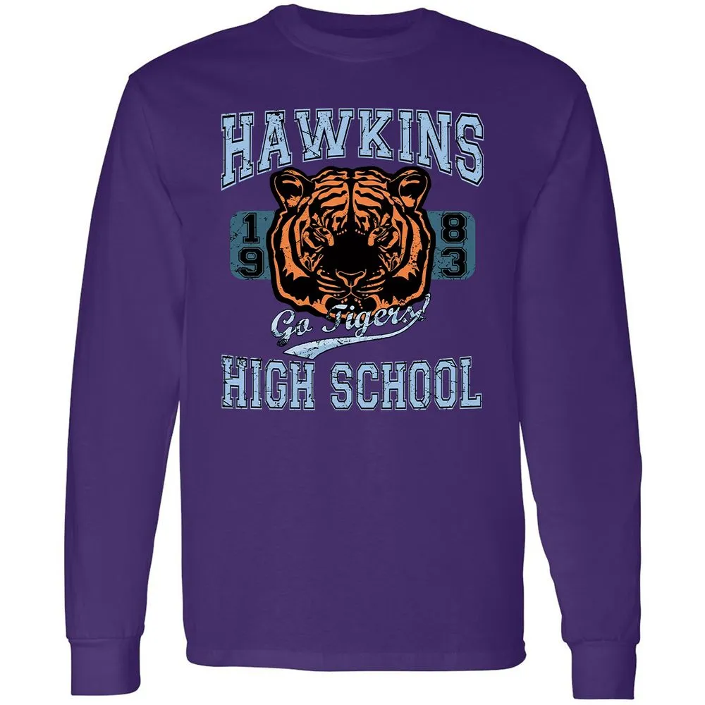 Long Sleeve T-Shirt - 51CY5ZMR - Purple - 13