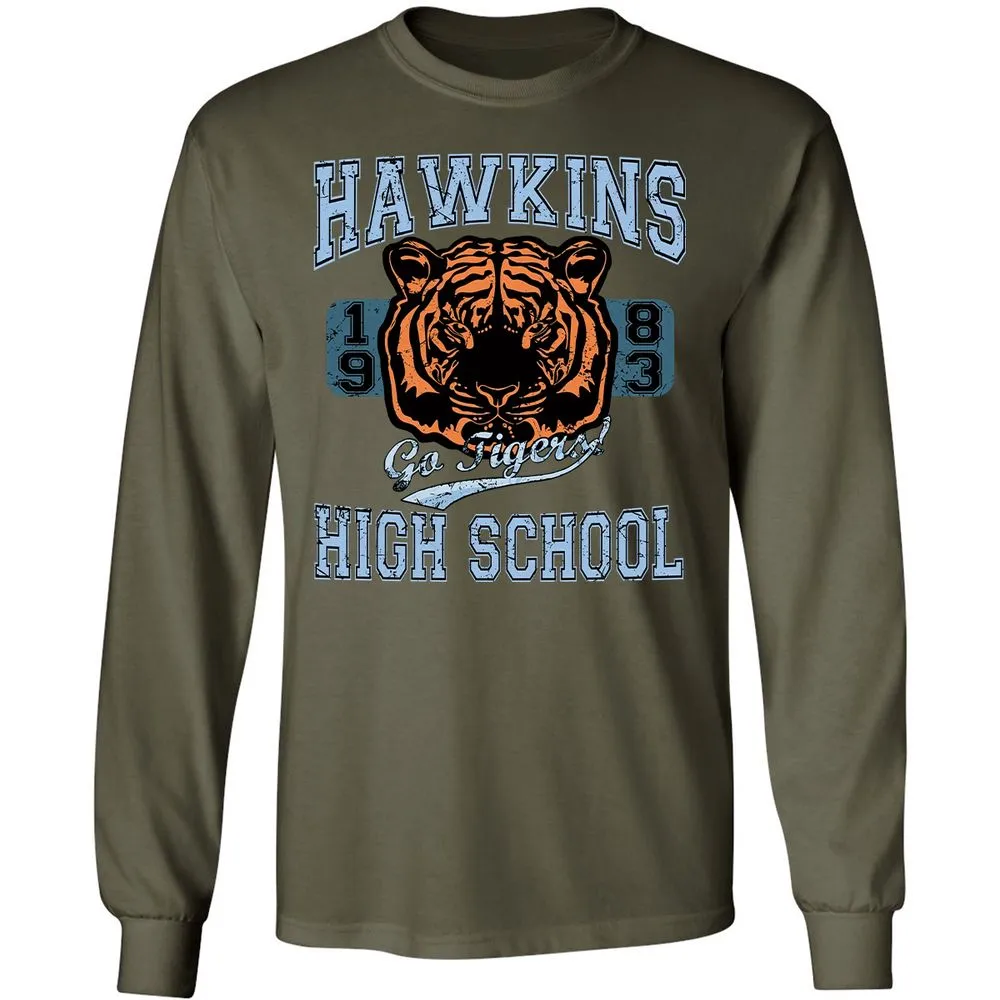 Long Sleeve T-Shirt - 51CY5ZMR - Military Green - 16