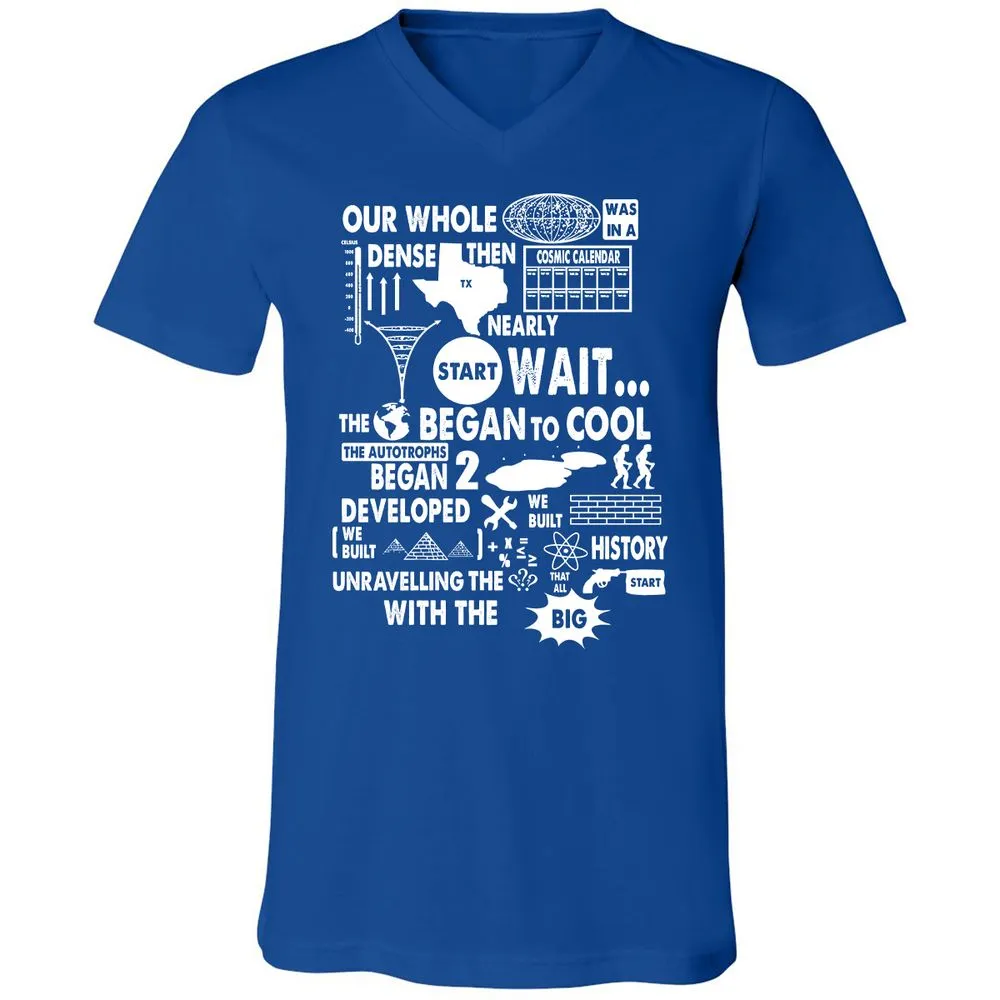 Unisex V-Neck T-Shirt - 7UFVHU83 - True Royal - 4