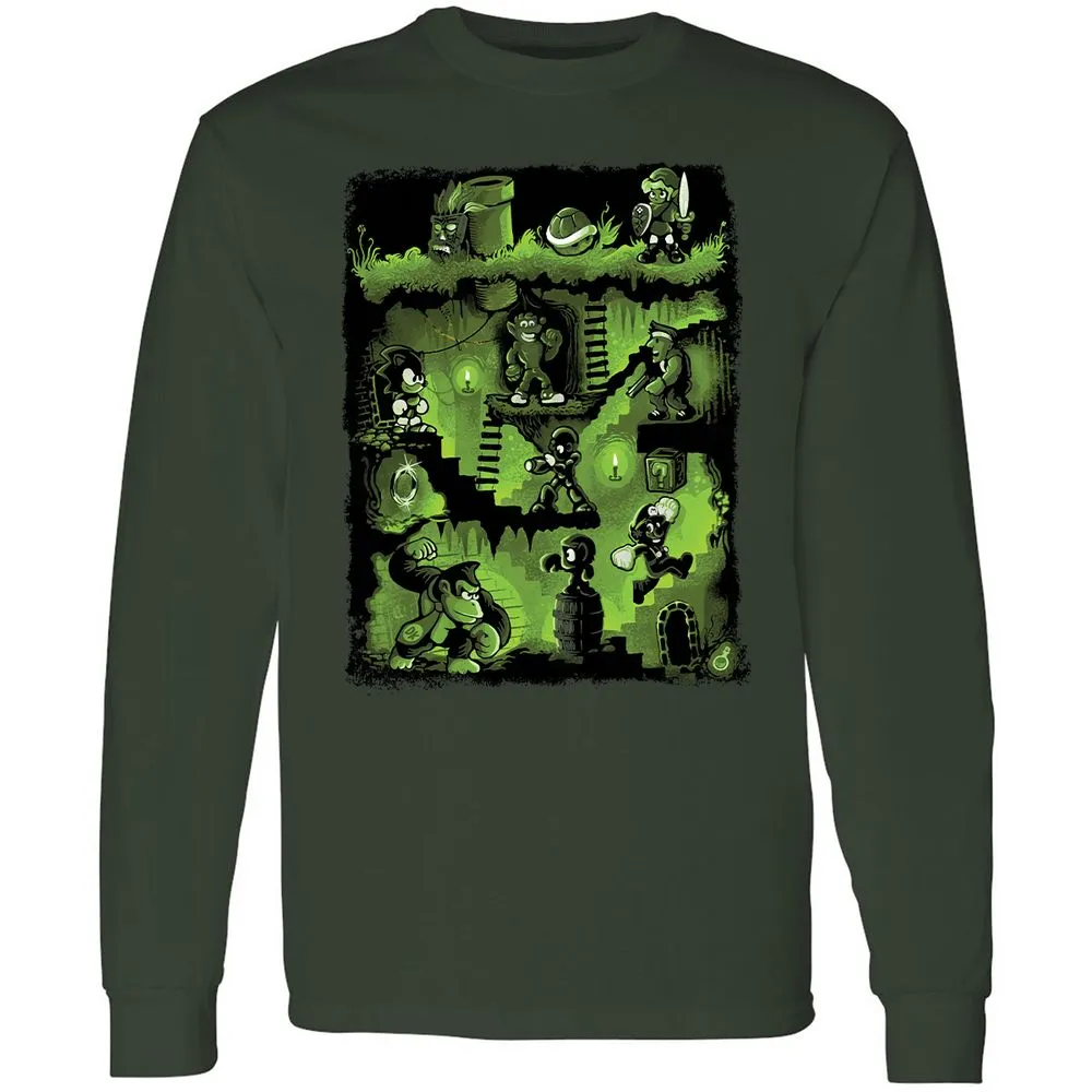 Long Sleeve T-Shirt - 2PY8ZN9R - Forest Green - 4