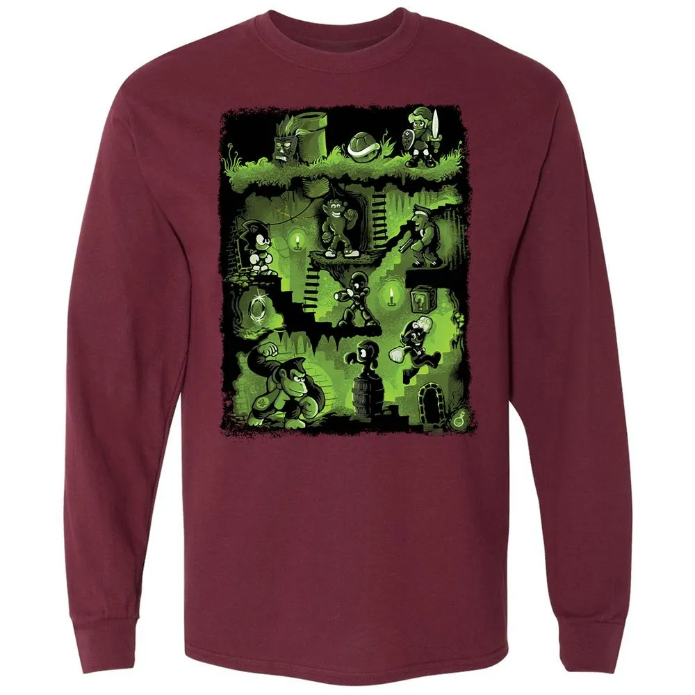 Long Sleeve T-Shirt - 2PY8ZN9R - Maroon - 11