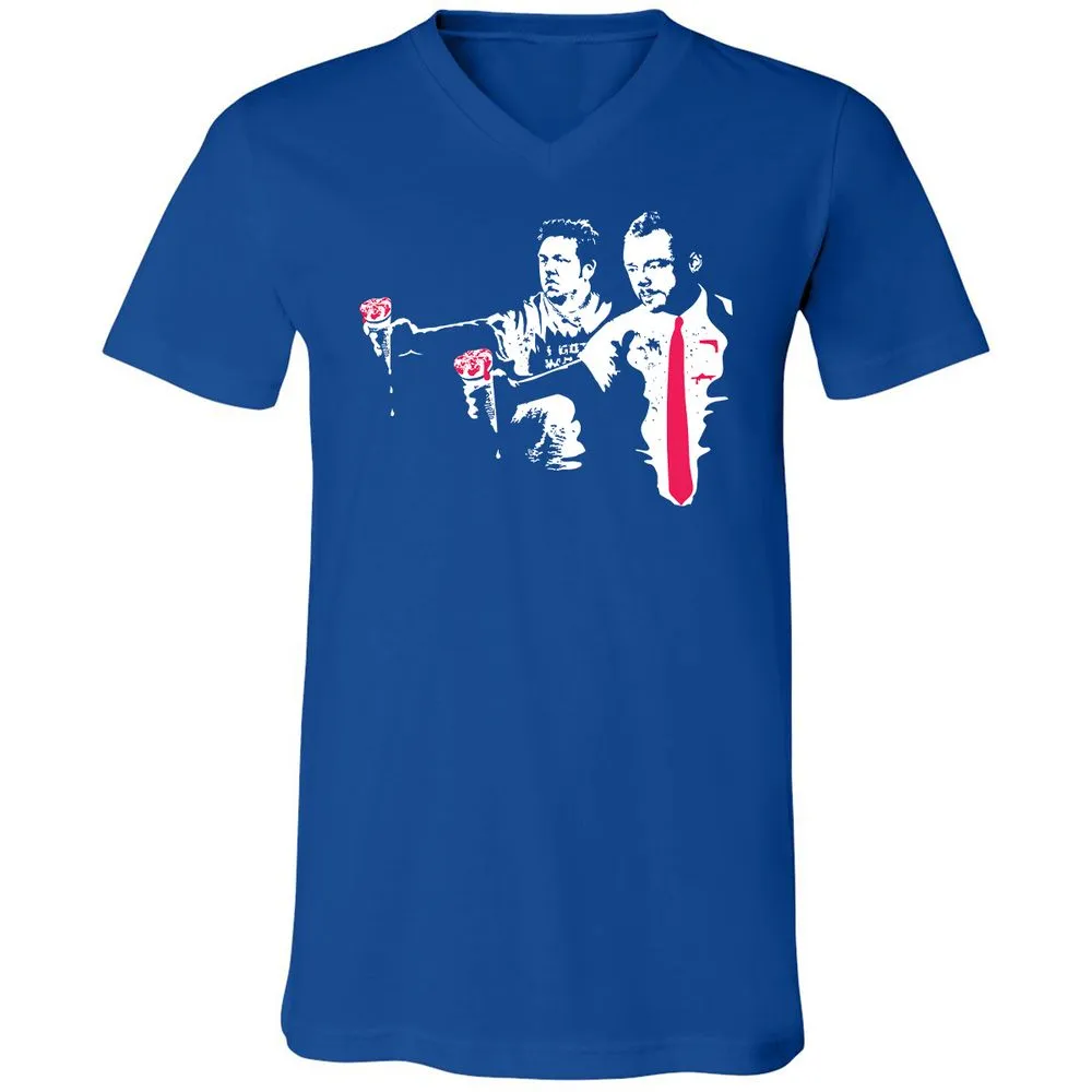 Unisex V-Neck T-Shirt - 18DFFRWE - True Royal - 4