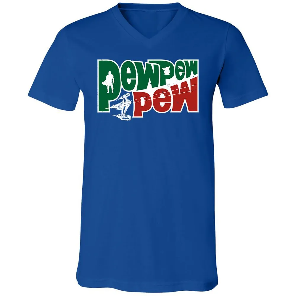 Unisex V-Neck T-Shirt - Q2CLWNBQ - True Royal - 4