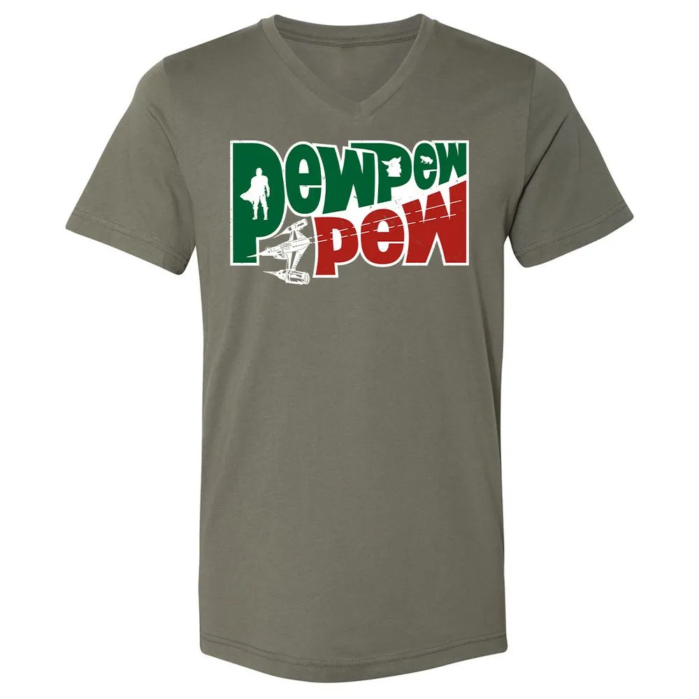 Unisex V-Neck T-Shirt - Q2CLWNBQ - Military Green - 10