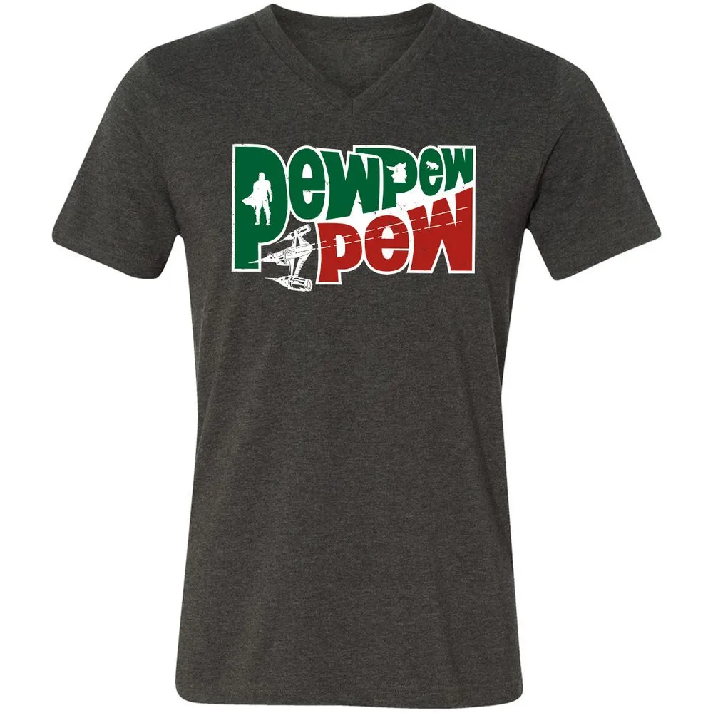 Unisex V-Neck T-Shirt - Q2CLWNBQ - Dark Grey Heather - 8