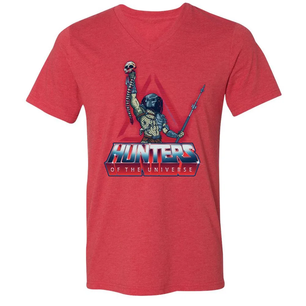 Unisex V-Neck T-Shirt - CSETMA4Z - Heather Red - 16