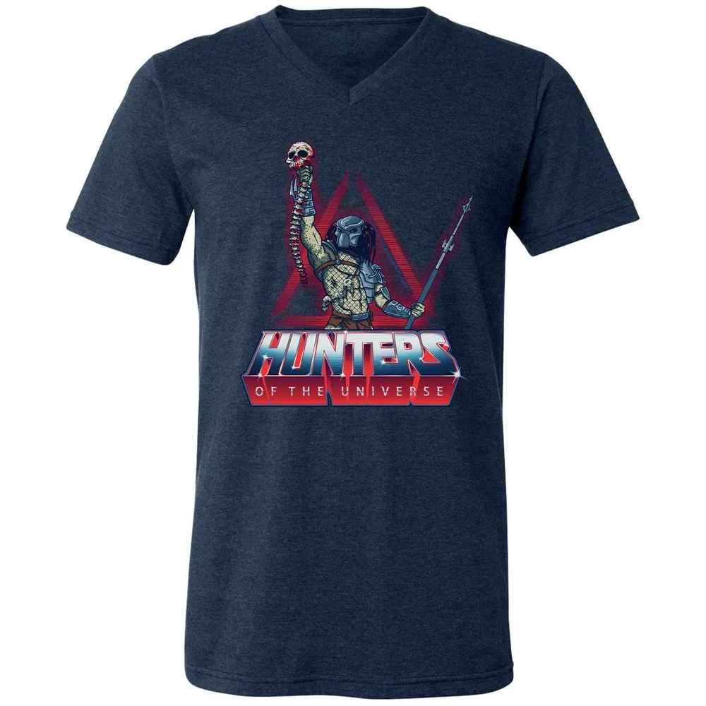Unisex V-Neck T-Shirt - CSETMA4Z - Heather Navy - 15