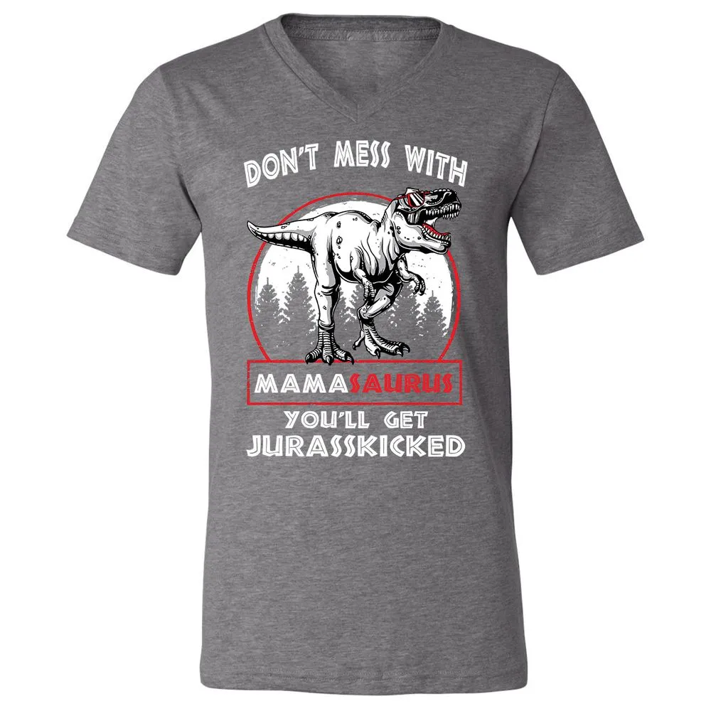 Unisex V-Neck T-Shirt - 4LGLSJLV - Deep Heather - 13