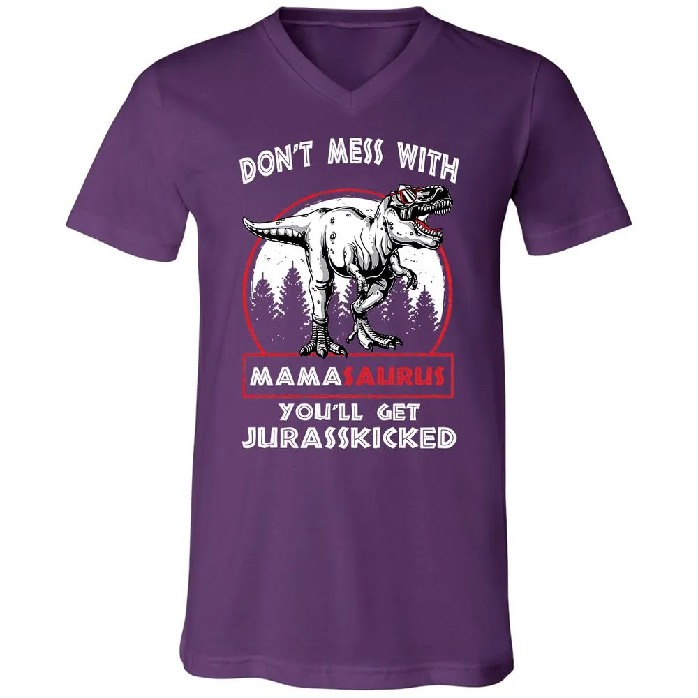 Unisex V-Neck T-Shirt - 4LGLSJLV - Team Purple - 9
