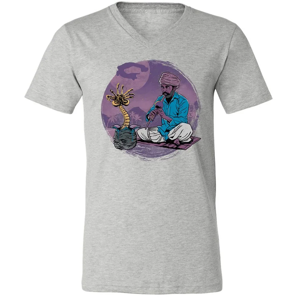 Unisex V-Neck T-Shirt - 2W9BNYK4 - Athletic Heather - 7
