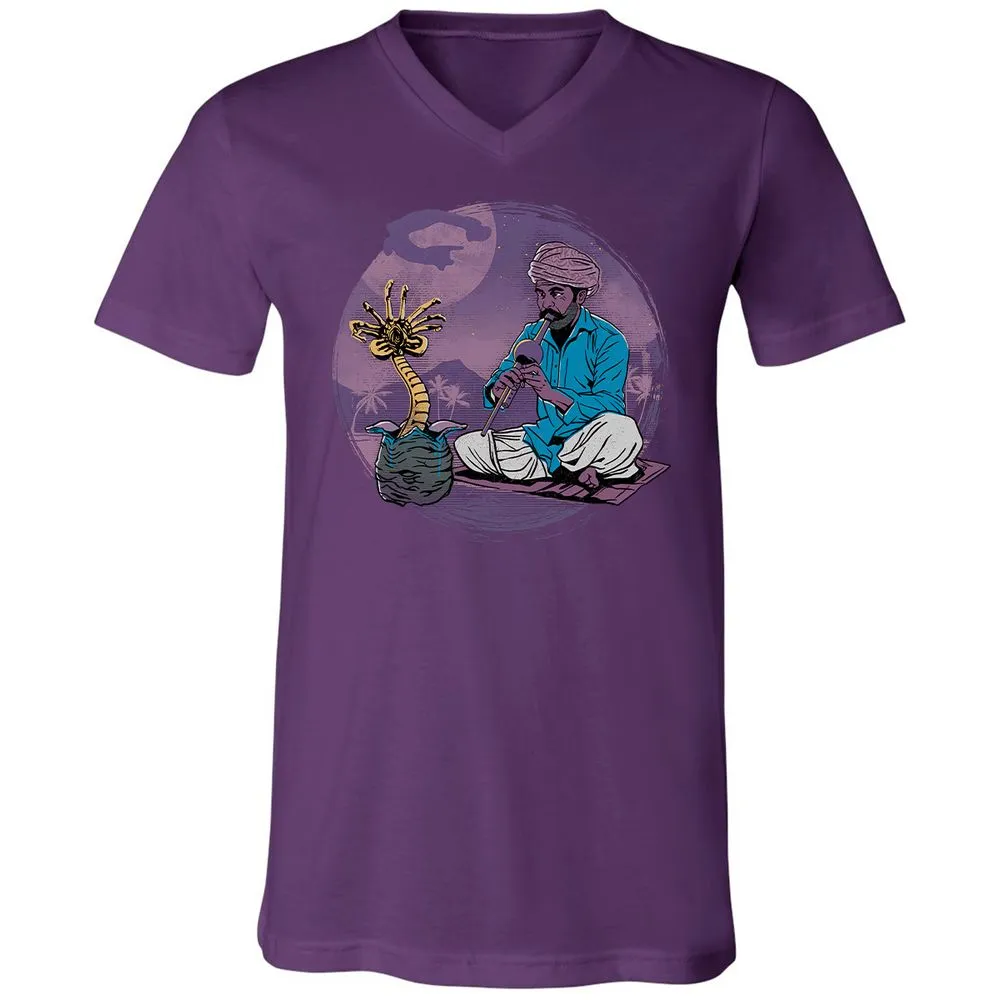 Unisex V-Neck T-Shirt - 2W9BNYK4 - Team Purple - 9