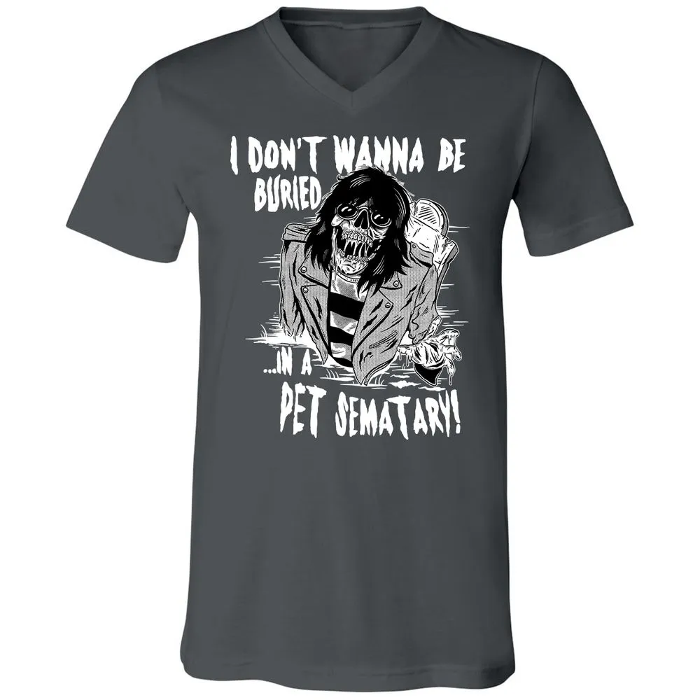 Unisex V-Neck T-Shirt - 52U8K8U5 - Asphalt - 12