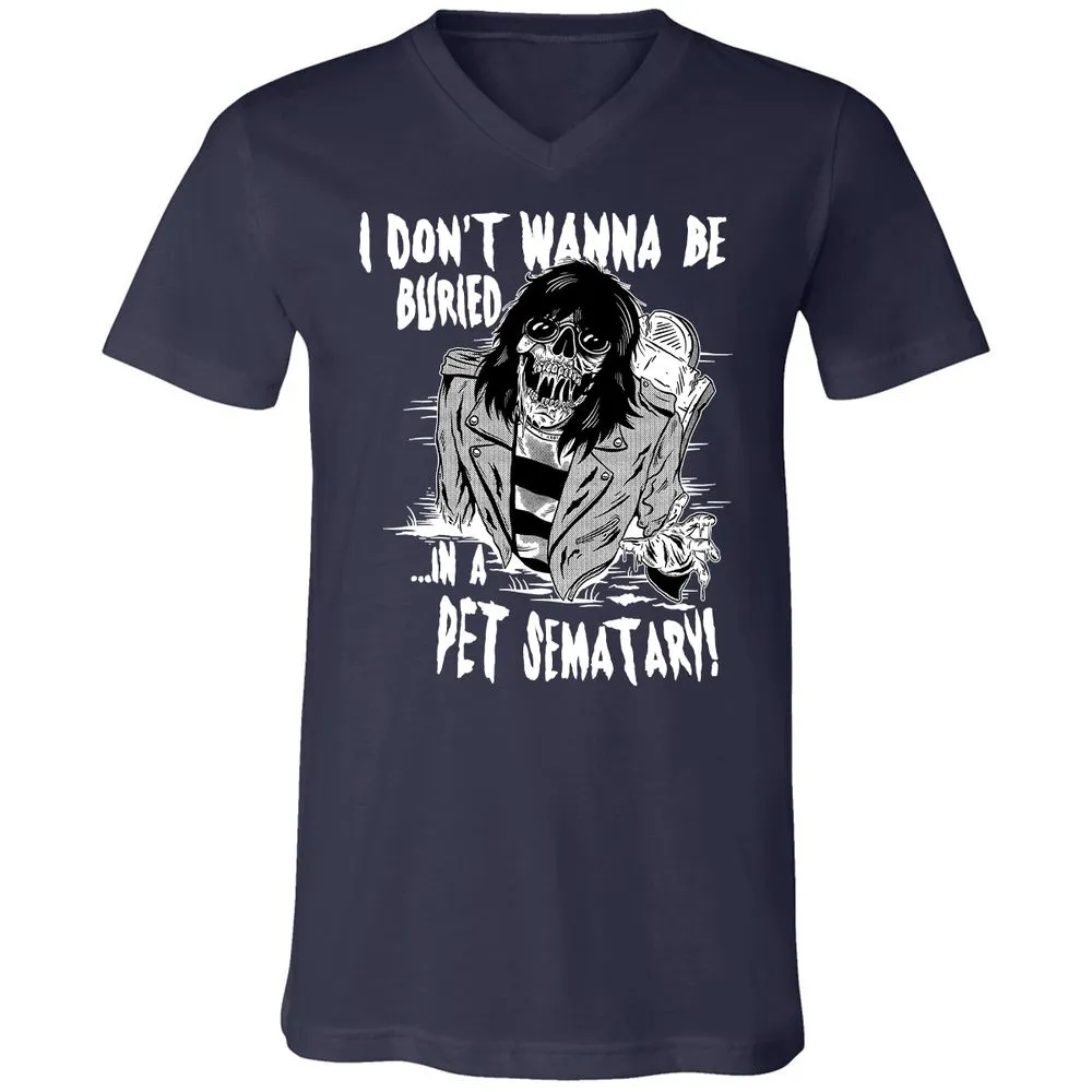 Unisex V-Neck T-Shirt - 52U8K8U5 - Navy - 2