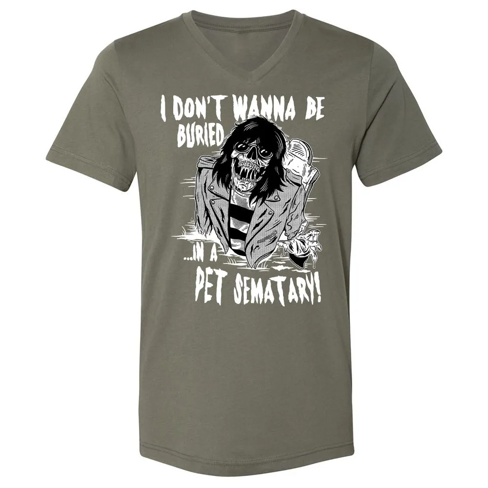 Unisex V-Neck T-Shirt - 52U8K8U5 - Military Green - 10