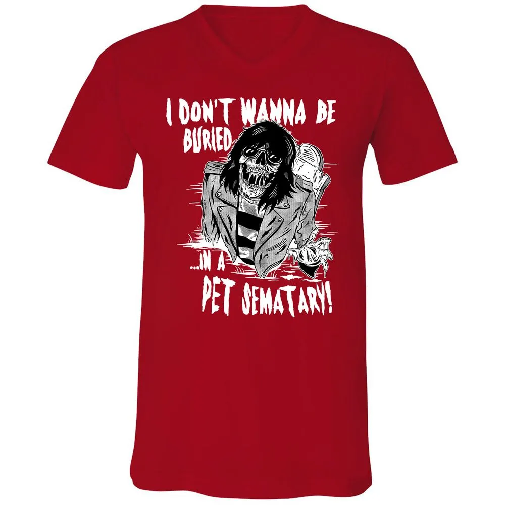 Unisex V-Neck T-Shirt - 52U8K8U5 - Red - 3
