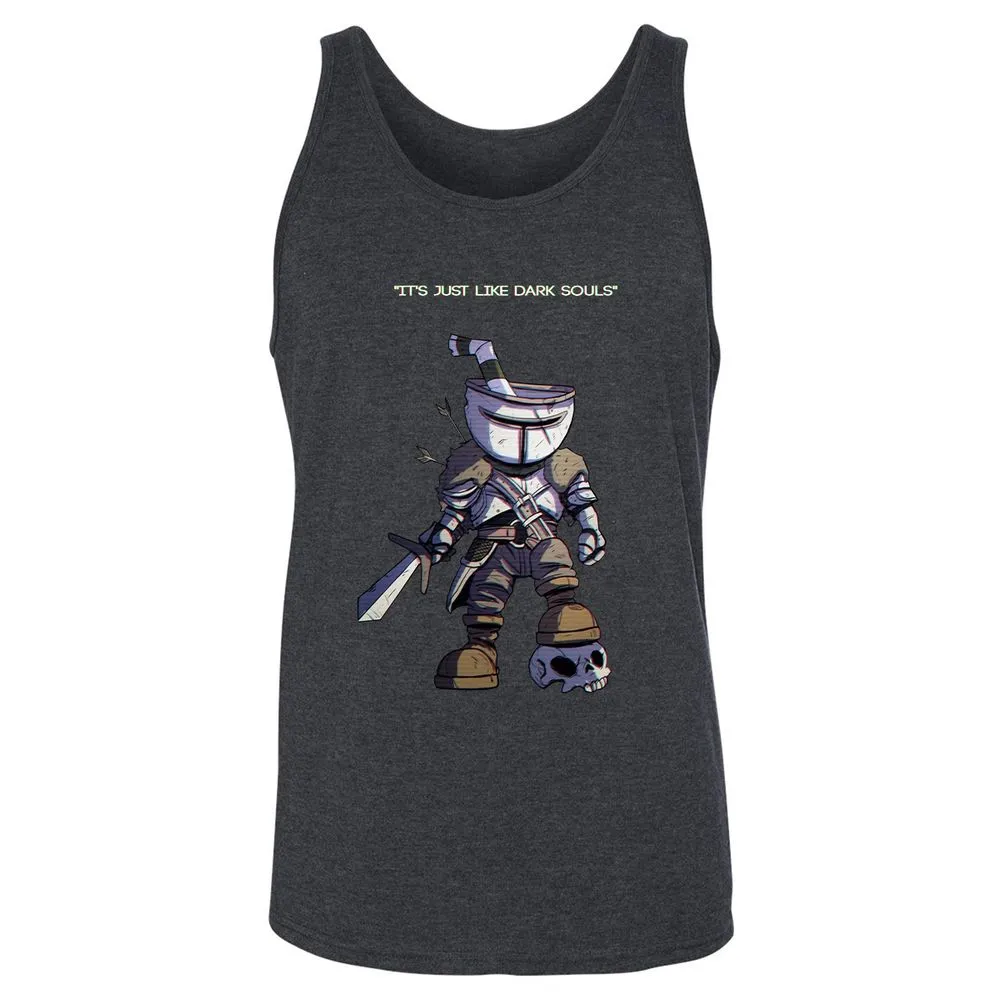 Unisex Jersey Tank - 4DRAGRXK - Dark Grey Heather - 6