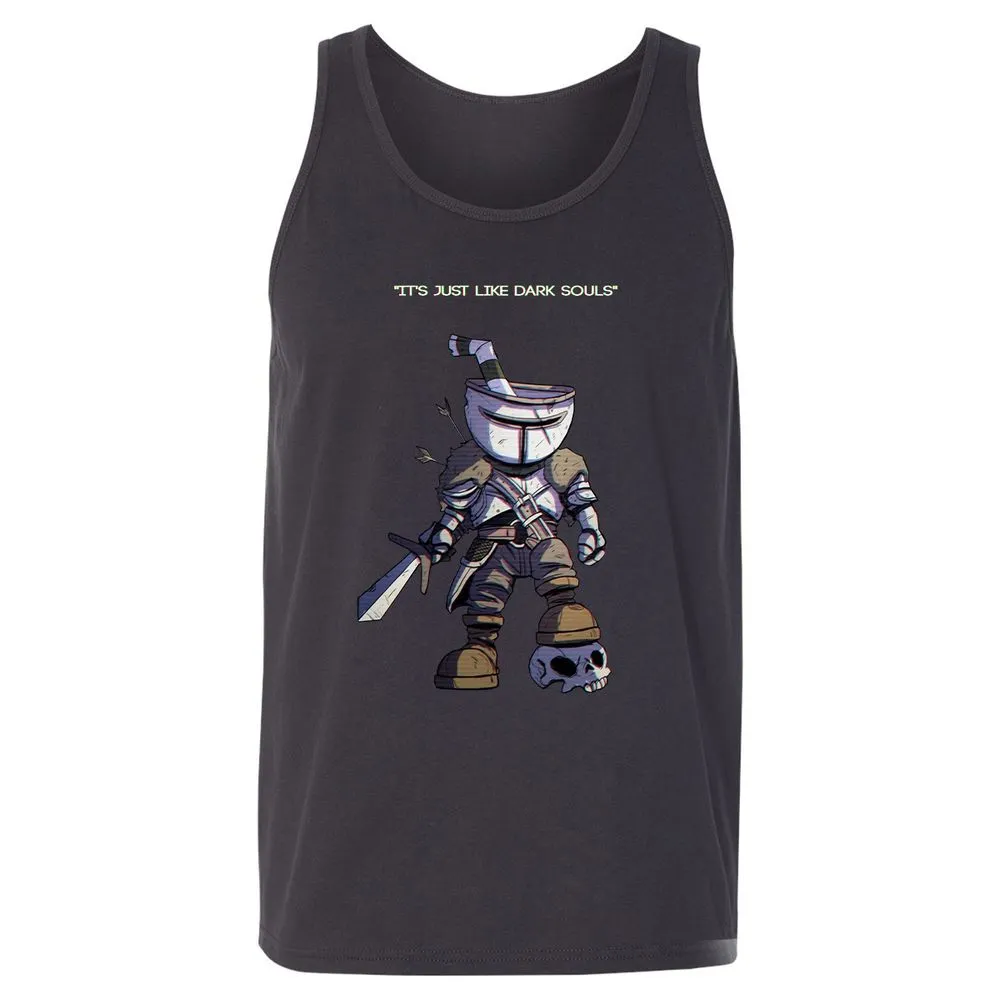 Unisex Jersey Tank - 4DRAGRXK - Dark Grey - 7