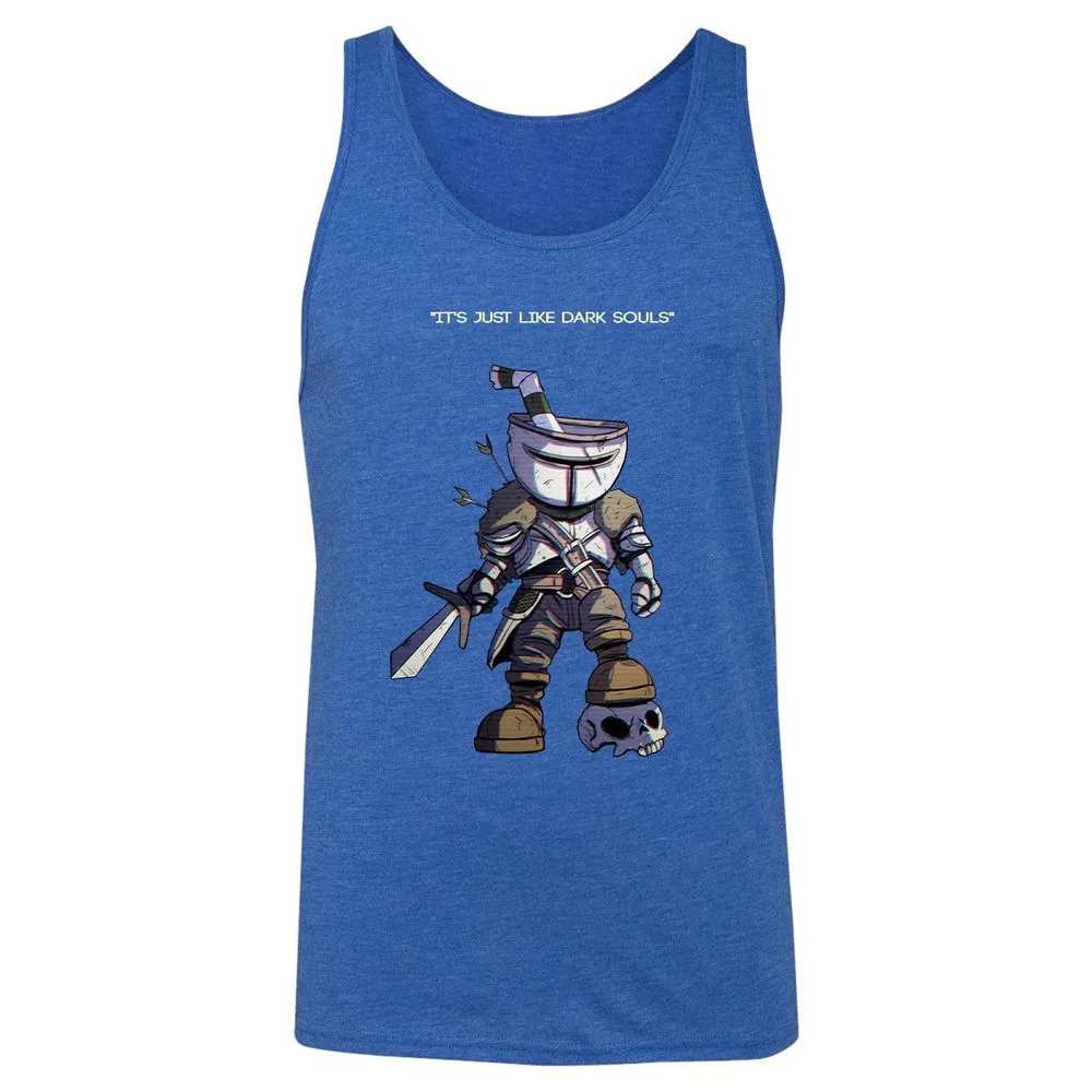 Unisex Jersey Tank - 4DRAGRXK - True Royal Triblend - 12