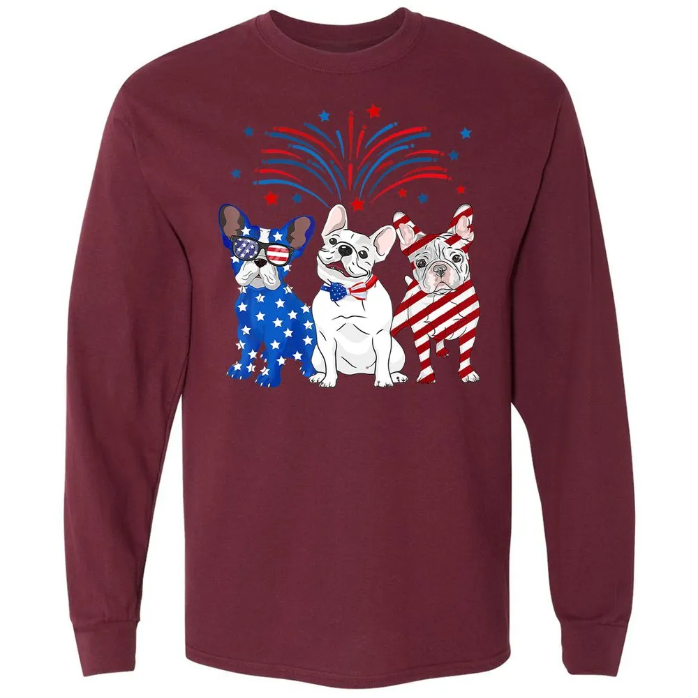 Long Sleeve T-Shirt - E1NH9ZYW - Maroon - 11