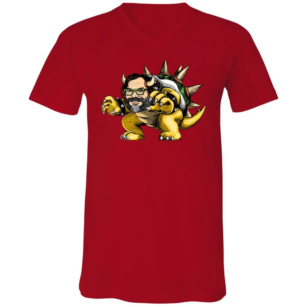Unisex V-Neck T-Shirt - 91A1ZFXP - Red - 3