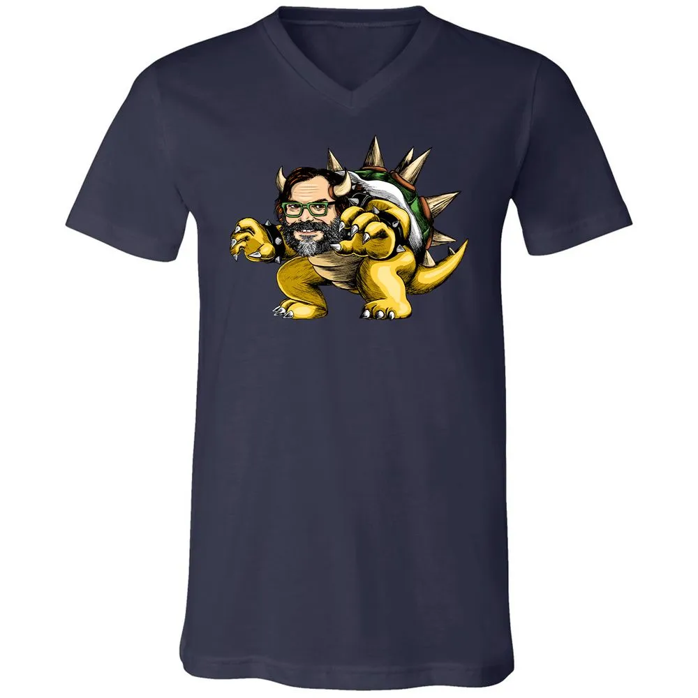 Unisex V-Neck T-Shirt - 91A1ZFXP - Navy - 2