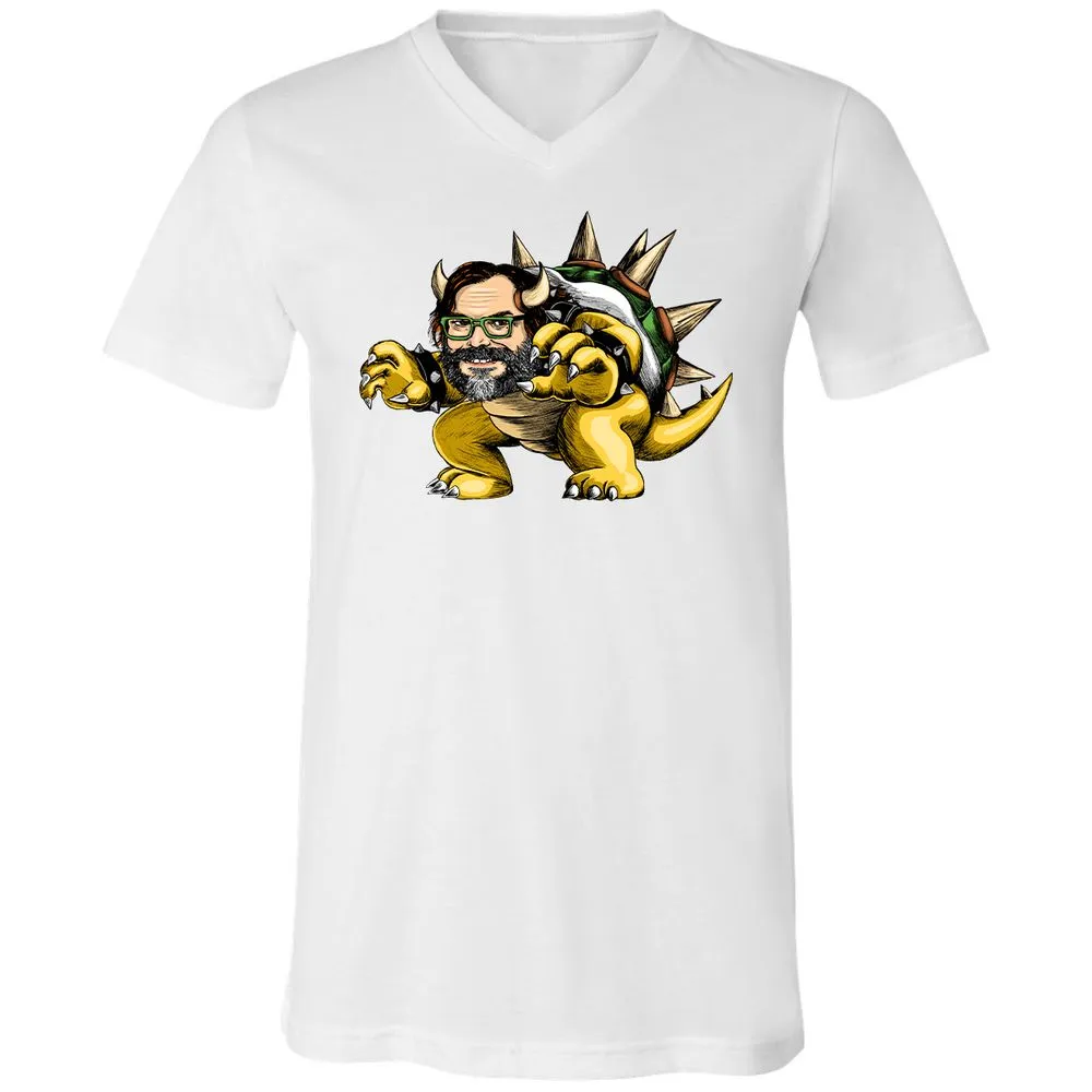 Unisex V-Neck T-Shirt - 91A1ZFXP - White - 5