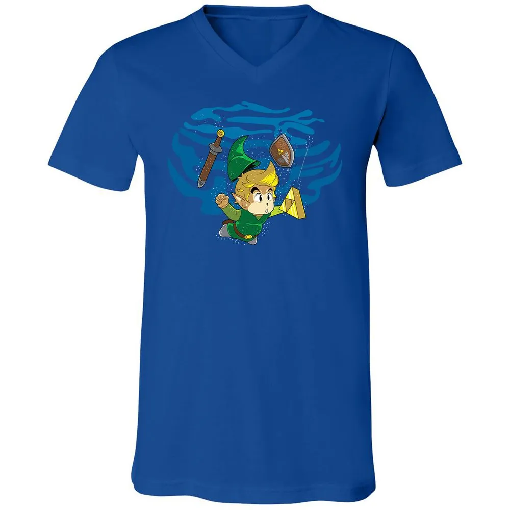 Unisex V-Neck T-Shirt - TWEKVJS2 - True Royal - 4
