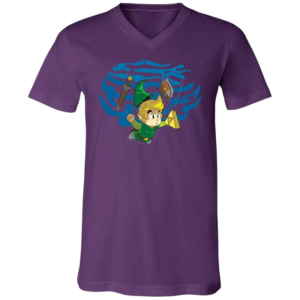 Unisex V-Neck T-Shirt - TWEKVJS2 - Team Purple - 9