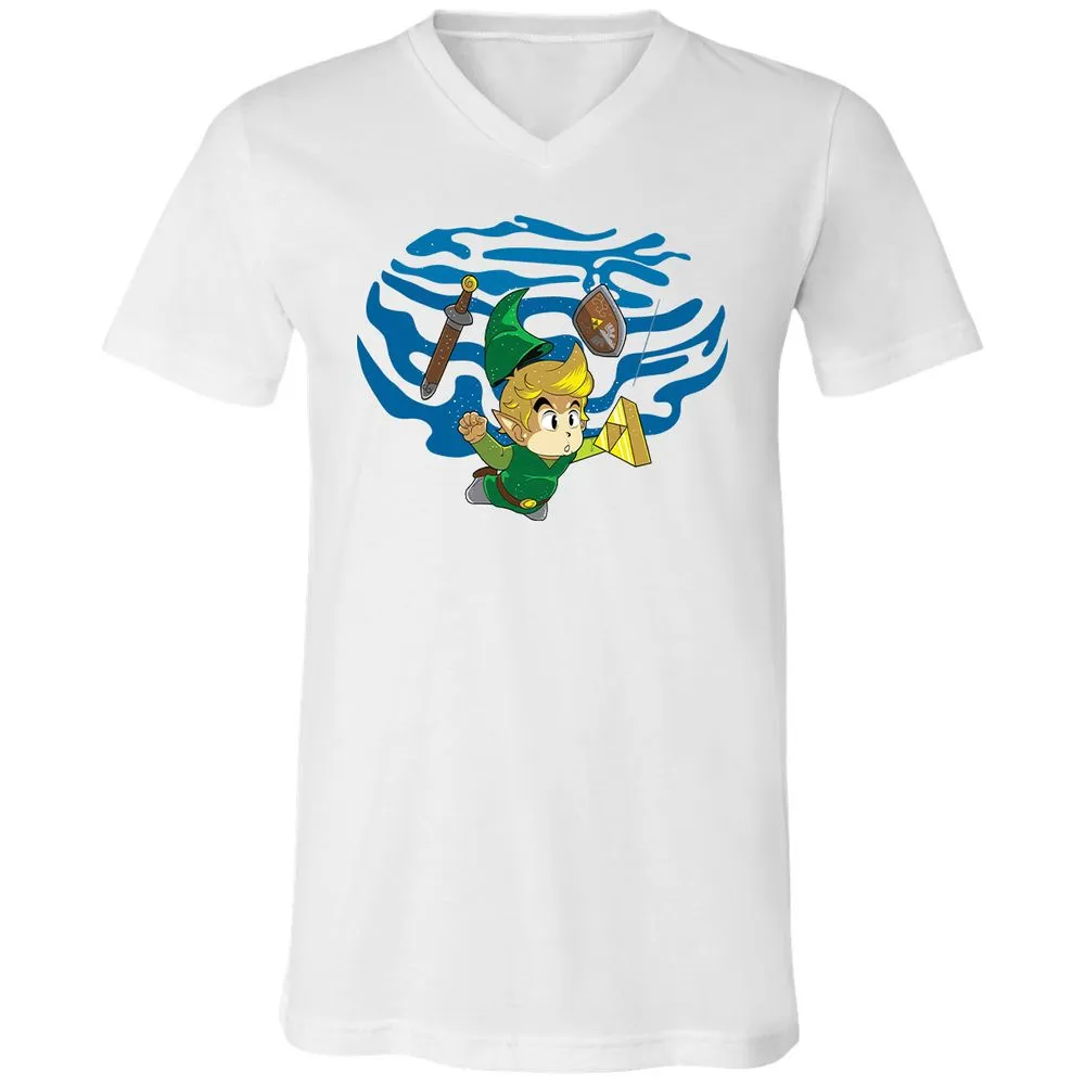 Unisex V-Neck T-Shirt - TWEKVJS2 - White - 5