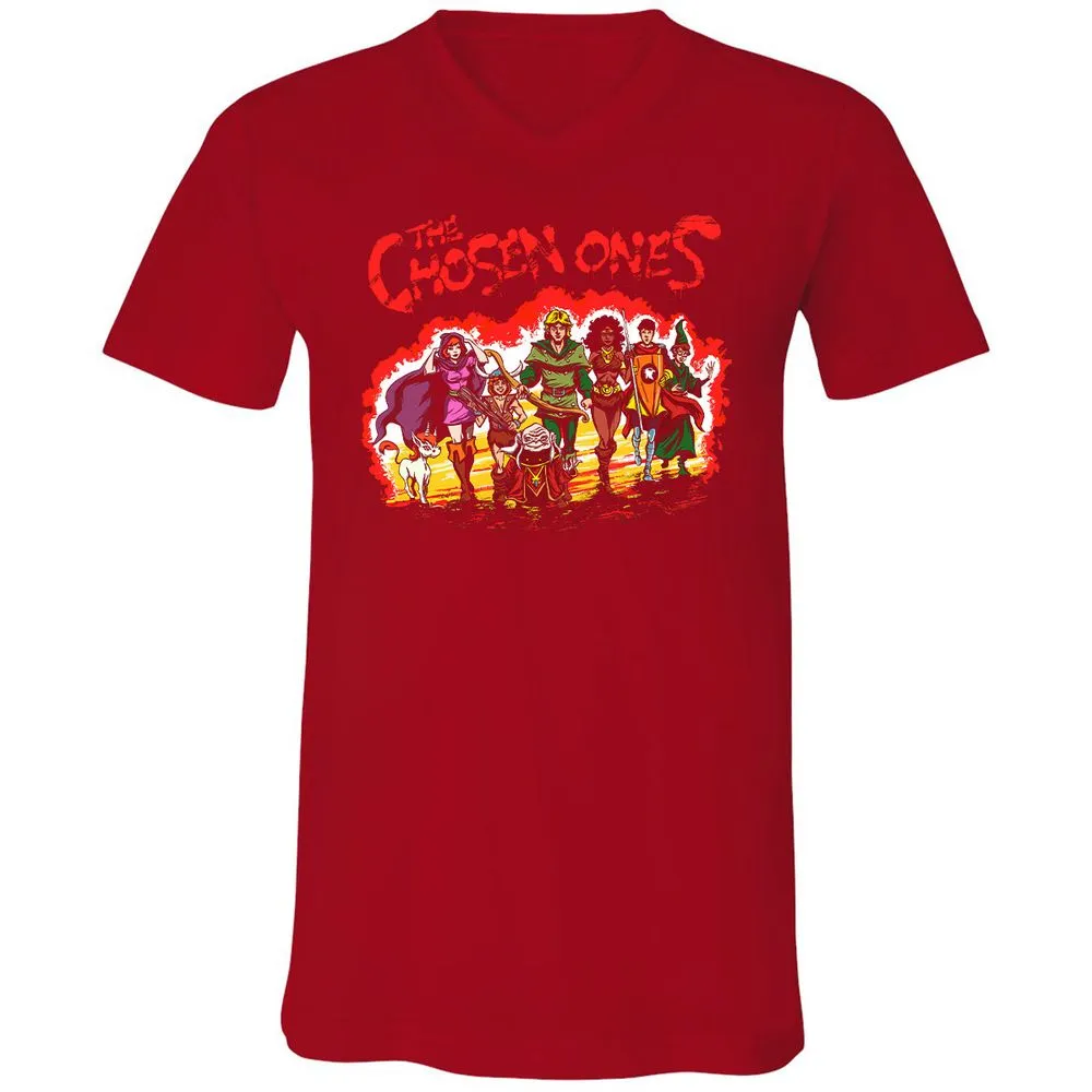 Unisex V-Neck T-Shirt - 2YPKRGYV - Red - 3