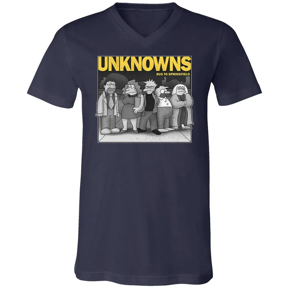 Unisex V-Neck T-Shirt - S8N6EULX - Navy - 2